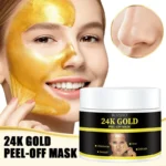 24K Gold Peel-Off Mask for Face Moisturizing and Skin Brightening - ROZINO 100g