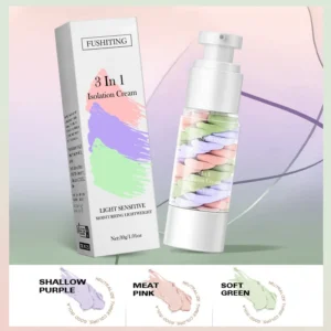 3-in-1 Makeup Primer Isolation Cream for Skin Brightening and Long-Lasting Wear - 30g