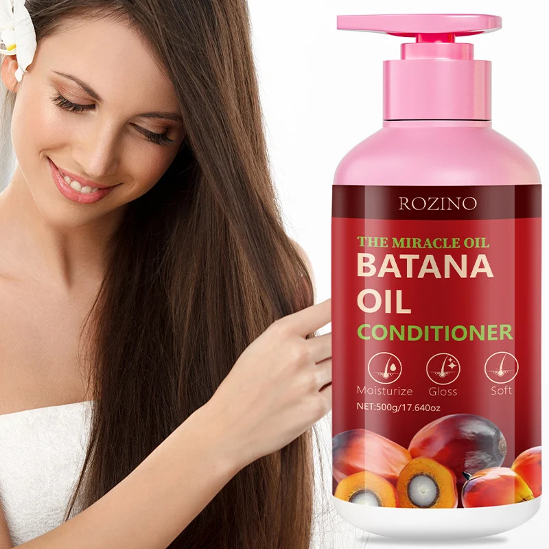 Batana Oil Conditioner Deeply Moisturizing Frizz Control Hair Smoothing Treatment 500g