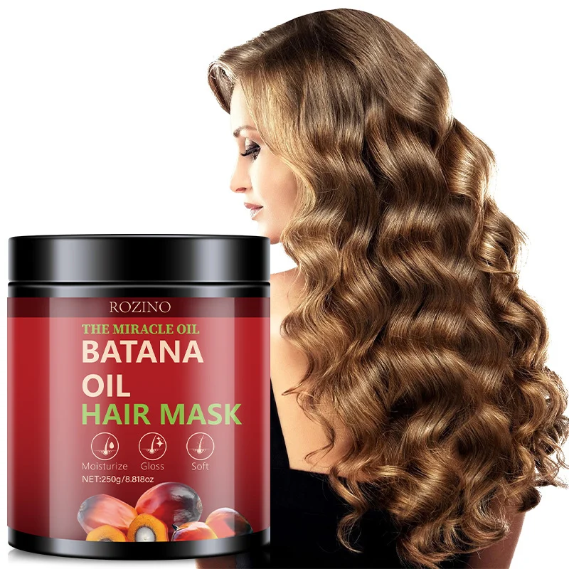 Batana Oil Hair Mask for Frizz Control & Repair, Deeply Moisturizes & Smooths Hair, Lightweight Non-Greasy Formula