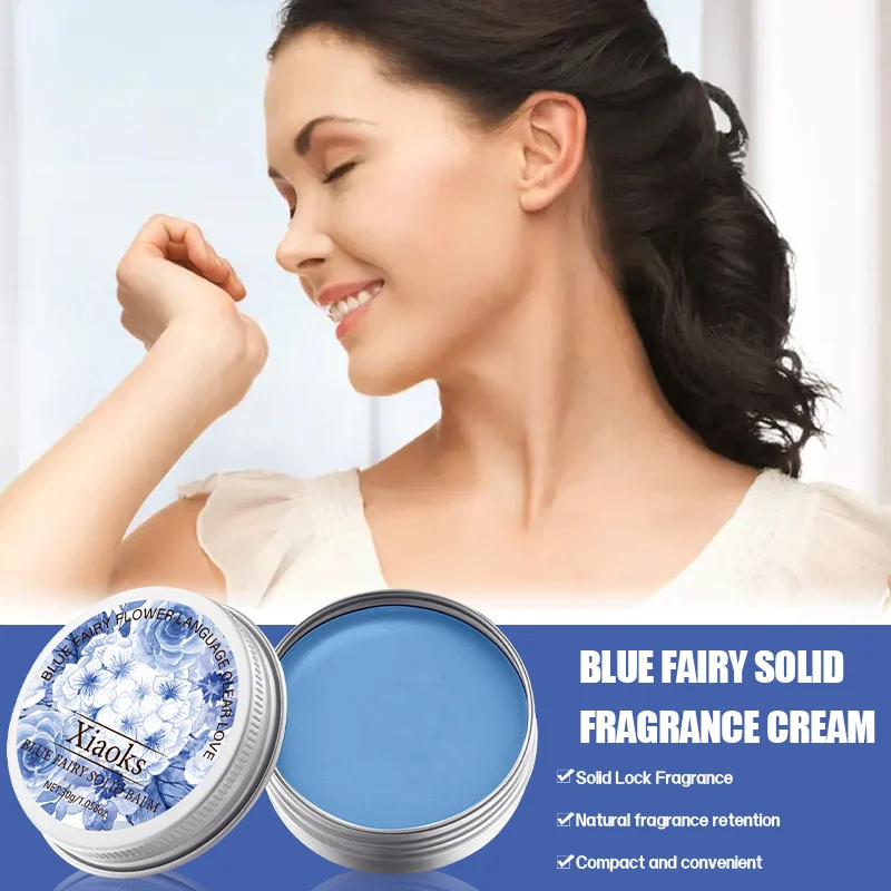 Solid Fragrance Cream Blue Fairy Long-Lasting Portable Perfume Balm (30g)