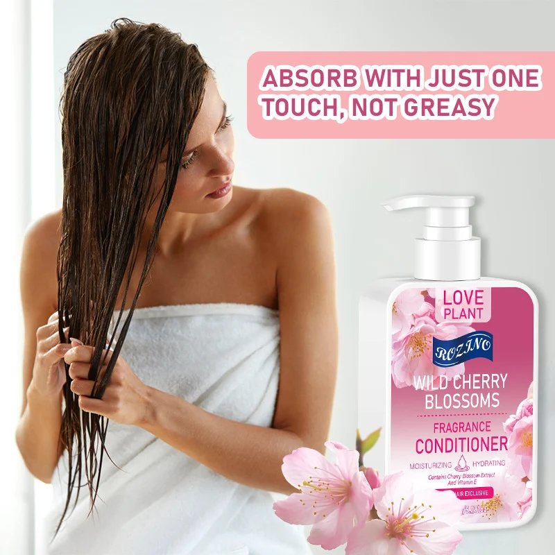 Cherry Blossom Hair Conditioner for Frizz Control & Deep Hydration, Long-Lasting Fragrance Smoothing Treatment 150g