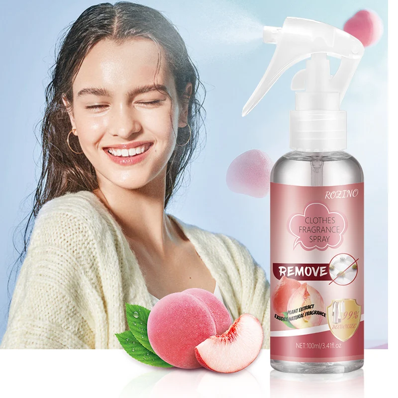 clothes-fragrance-spray-peach-odor-remover-spu776182919430-1 Clothes Fragrance Spray ROZINO Peach Scent Long Lasting Fabric Deodorizer 100ml