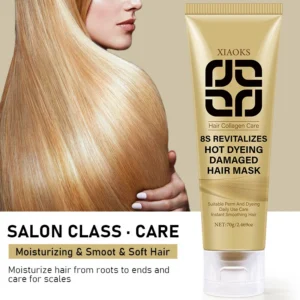 Deep Repair Hair Mask 8 Second Revitalizing Treatment for Perm & Dye Damaged Hair 70g