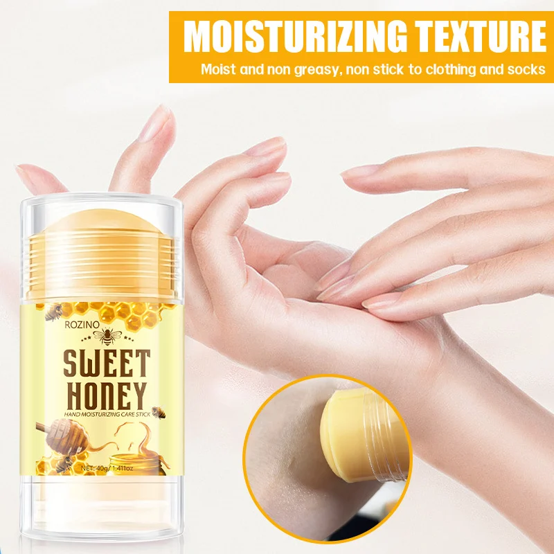 Honey Moisturizing Care Stick for Dry Cracked Skin Repair 40g ROZINO