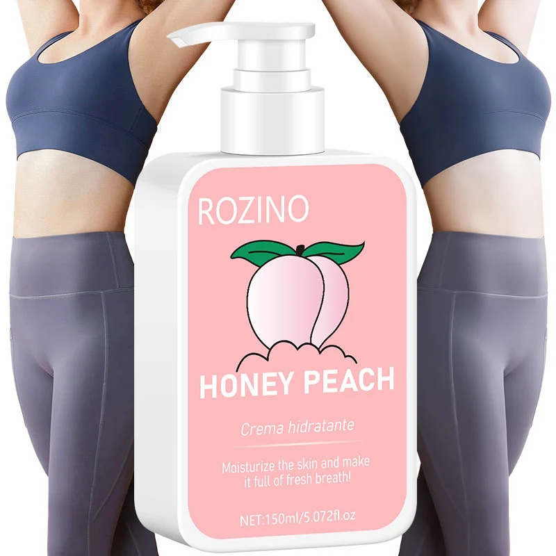 Honey Peach Body Lotion ROZINO Moisturizing Body Milk for Long-lasting Fragrance and Hydration 150ml