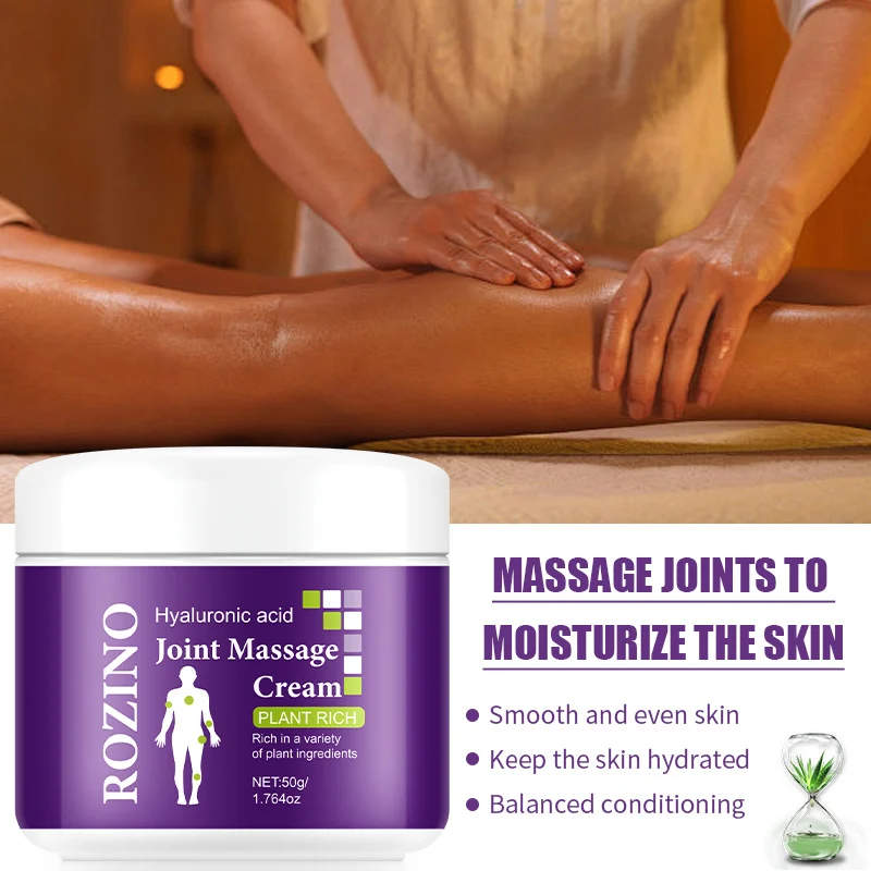 Joint Massage Cream ROZINO Hyaluronic Acid Deep Moisturizing Body Care 50g
