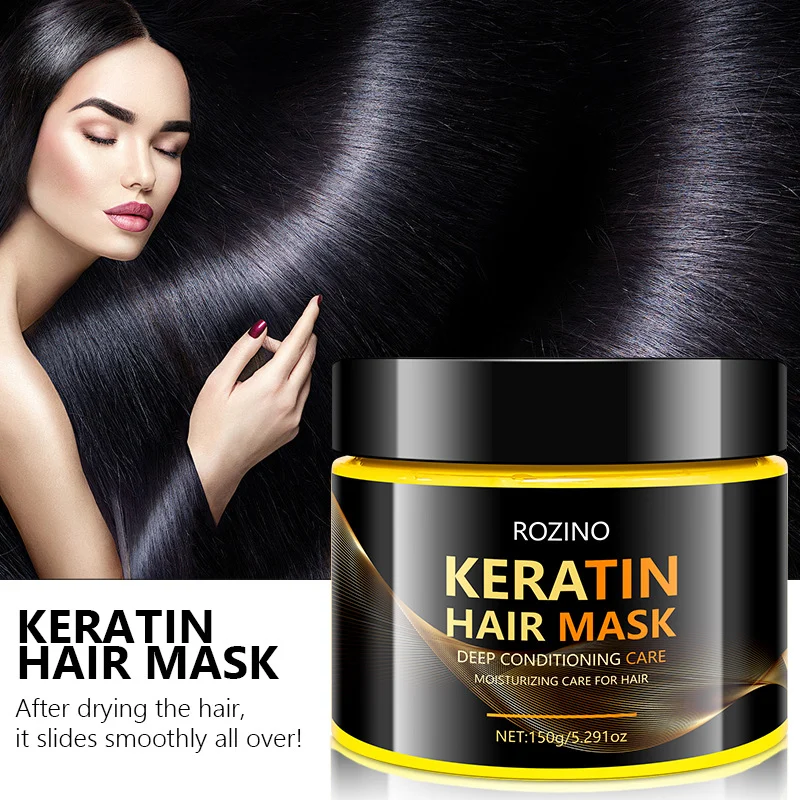 Keratin Hair Mask for Damaged Hair Repair Deep Conditioning Moisturizing Treatment 150g