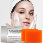 Kojic Acid Soap for Skin Brightening & Anti-Mite ROZINO Handmade Oil Control Face and Body Bar