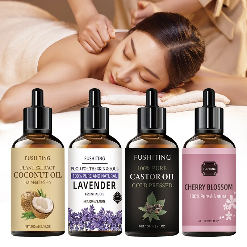 Lavender Massage Essential Oil for Gua Sha and Body Relaxation - 100% Pure Plant Extract Body Oil (100ml)