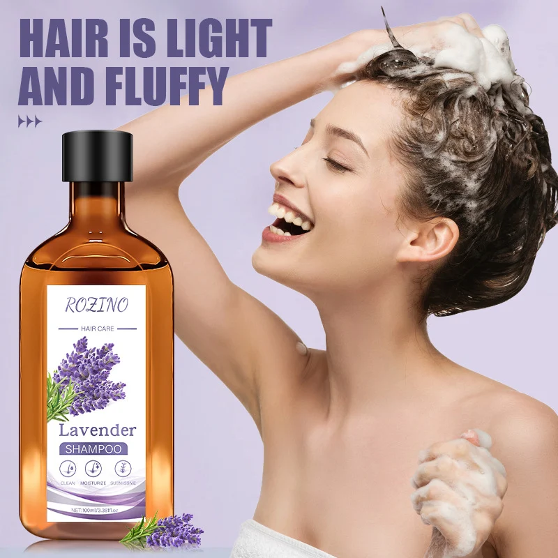 Lavender Shampoo for Oil Control and Volumizing Hair Care by ROZINO