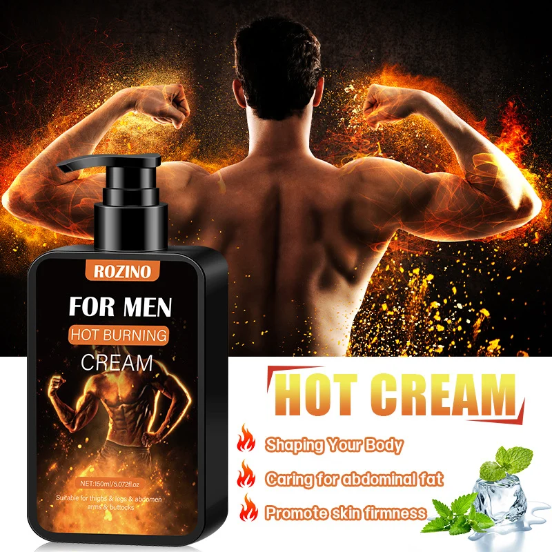 Hot Burning Cream for Men Abdominal Muscle Firming and Body Shaping Sweat Enhancer