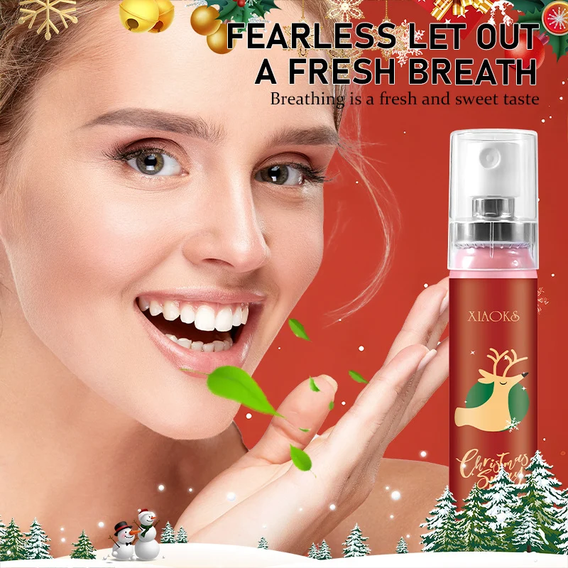 Oral Fresh Spray ROZINO Portable Breath Freshener Mint Flavor Long-Lasting Mouth Spray 20ml