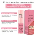 Retinol Eye Stick for Dark Circles and Puffiness - ROZINO Anti-Aging Eye Balm with Vitamin C & Peptides