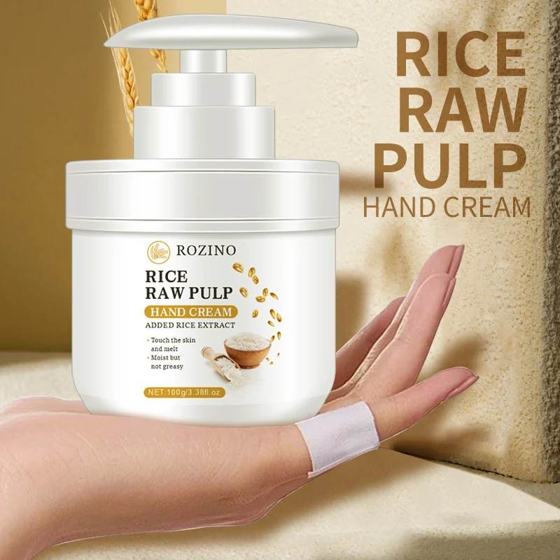 rice-hand-cream-moisturizing-repair-spu775138737656-1 Rice Hand Cream ROZINO Moisturizing & Hydrating Skin Care for Dry Cracked Hands - 100g