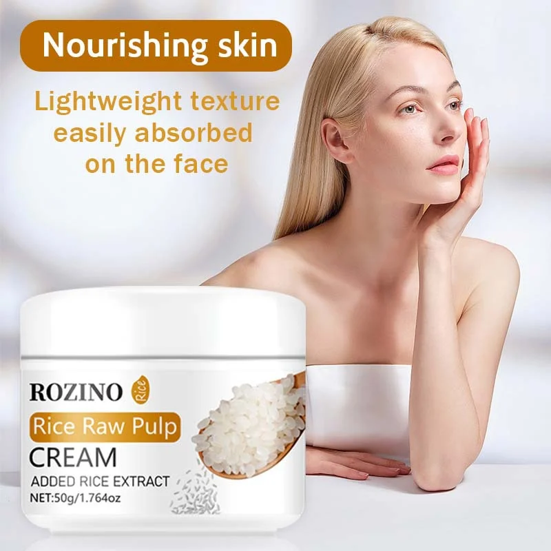 Rice Raw Pulp Moisturizing Cream Deep Hydration for Dry Sensitive Skin