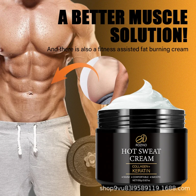 rozino-hot-sweat-cream-fitness-enhancer-spu876275453505-1 Hot Sweat Cream for Fitness Workout Enhancer with Collagen & Keratin Muscle Relaxation Cream