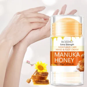 Manuka Honey Hand & Foot Repair Stick - ROZINO Extra Strength Moisturizing Balm for Dry Cracked Skin, Heels & Elbows (40g)