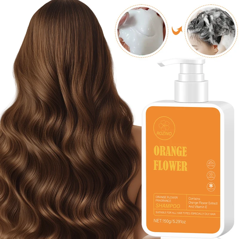 Orange Flower Shampoo for Deep Cleansing & Oil Control Scalp Care 150g