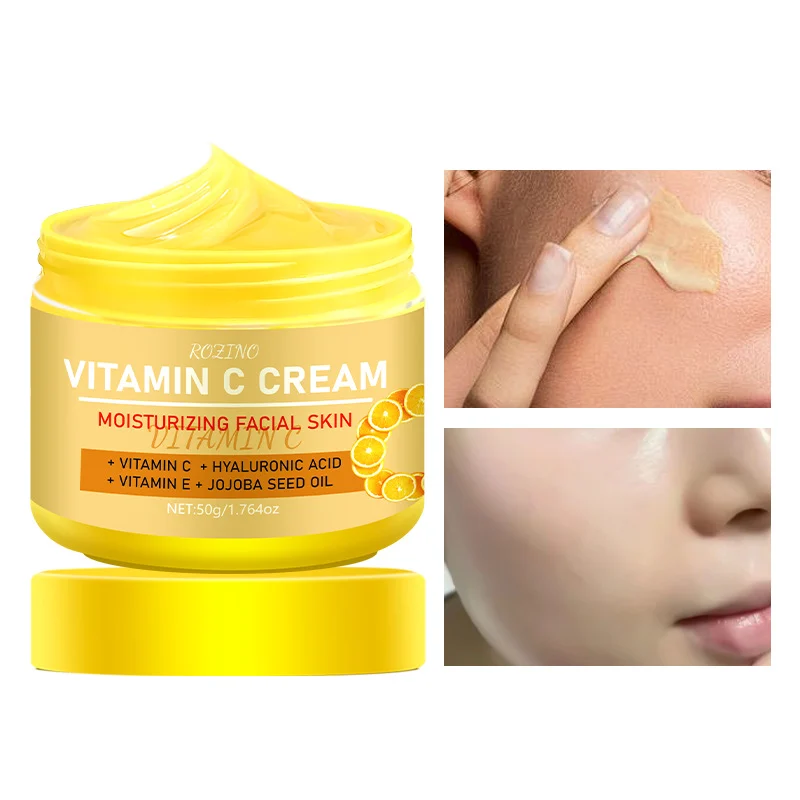 Vitamin C Face Cream ROZINO Moisturizing & Brightening Facial Moisturizer 50g