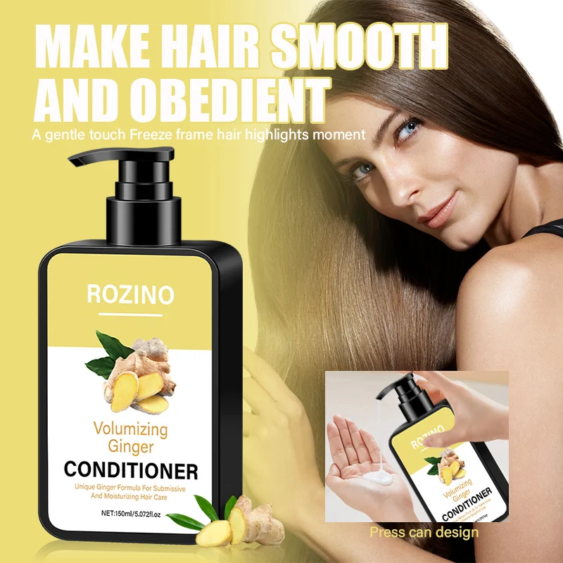 Ginger Conditioner Volumizing Hair Mask for Frizz Control & Deep Repair 150ml