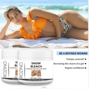 Snow Bleach Cream for Private Parts Brightening and Moisturizing ROZINO 50g