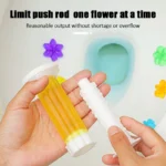 Toilet Flower Gel Cleaner Deodorizing Stamp for Bathroom Automatic Cleaning ROZINO
