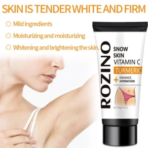 Intimate Whitening Cream with Turmeric and Vitamin C for Dark Spot Removal and Skin Brightening