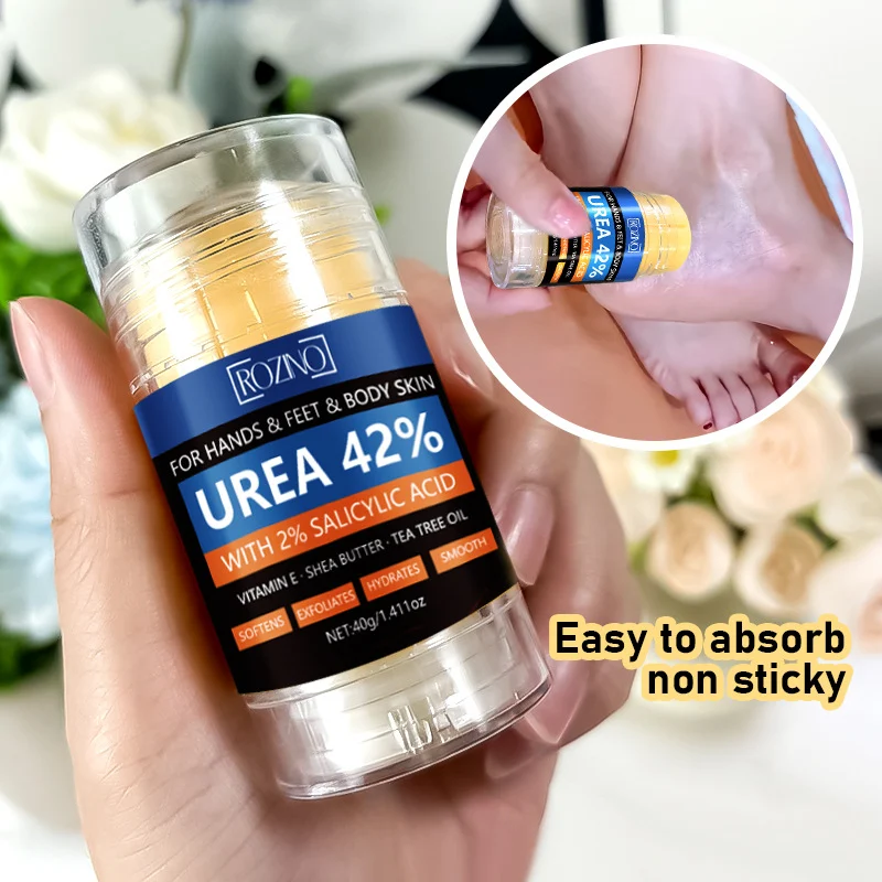 Urea Hand and Foot Stick 42% Urea for Cracked Heels and Dry Skin Repair - ROZINO 40g