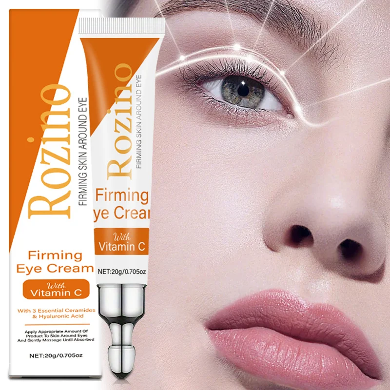 Vitamin C Eye Cream for Dark Circles and Puffiness - Firming & Brightening Eye Treatment with Hyaluronic Acid