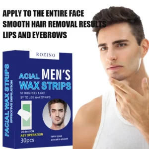 Wax Strips Facial Hair Removal for Eyebrows Lip Legs Armpits Gentle Depilatory