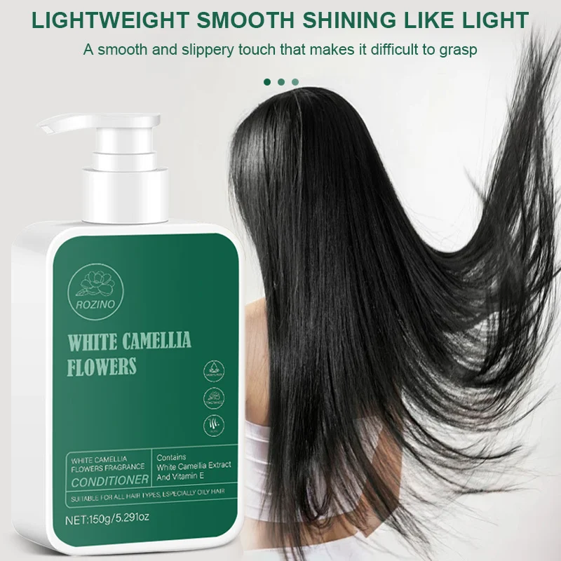 White Camellia Hair Conditioner Deep Moisturizing & Smoothing Repair for Oily Hair