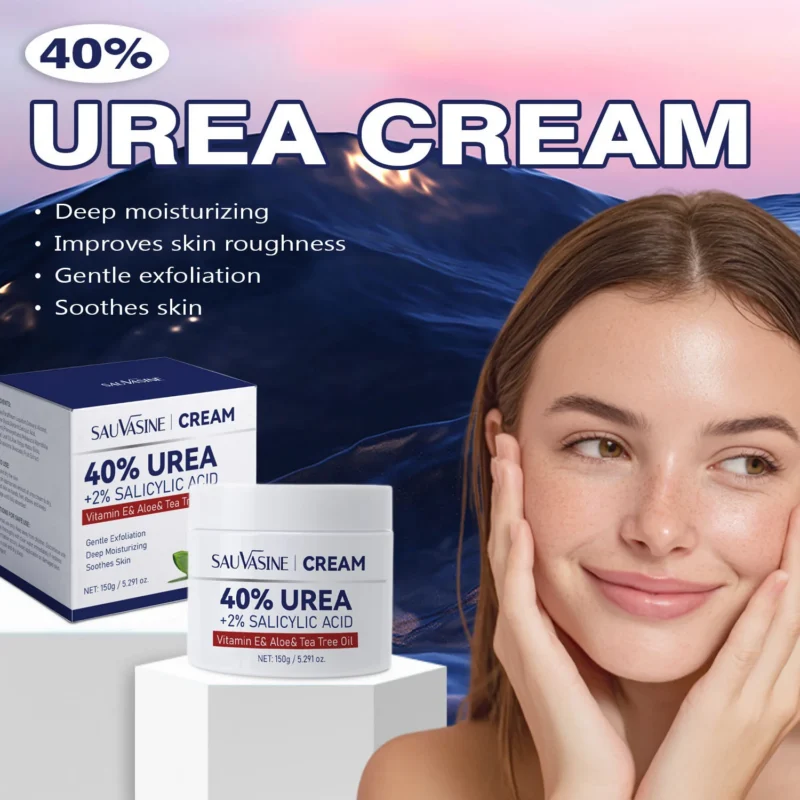 40% Urea Cream with 2% Salicylic Acid - Intensive Callus Remover & Moisturizer for Feet, Hands & Body - Exfoliating Skin Repair with Vitamin E & Tea Tree Oil (150g)