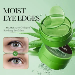 Aloe Vera Eye Mask for Dark Circles and Puffiness - Collagen Soothing Eye Patches for Firming & Hydration