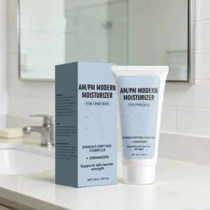 AM/PM Modern Moisturizer for Firm Skin - Anti-Aging Peptide & Ceramide Face Cream, 60g