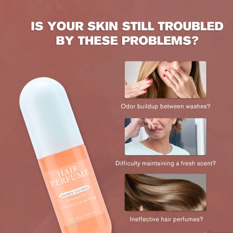 Hair Perfume Amber Shores Long-lasting Fragrance Mist with Odor-Eliminating Technology 50ml