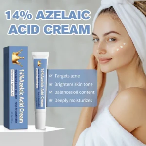 Azelaic Acid Cream 14% - Acne Treatment & Dark Spot Corrector with Niacinamide & Hyaluronic Acid - Oil Control Face Moisturizer for Sensitive Skin (30g)