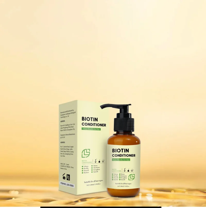 Biotin Hair Conditioner - LANTHOME 100ml Volumizing & Repair Treatment for Thinning & Damaged Hair