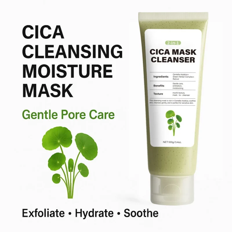 Centella Cleansing Mask 2-in-1 Pore Purifying & Soothing Clay Wash with Retinol & Niacinamide (100g)