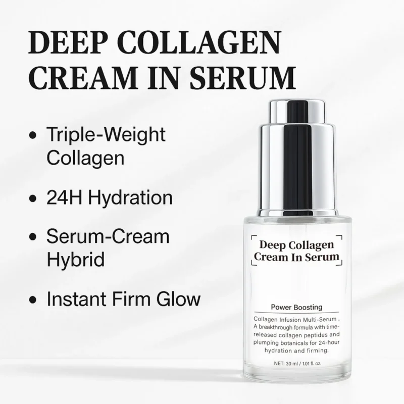 Collagen Essence Cream Deep Hydrating & Firming Serum-Cream with Triple Collagen
