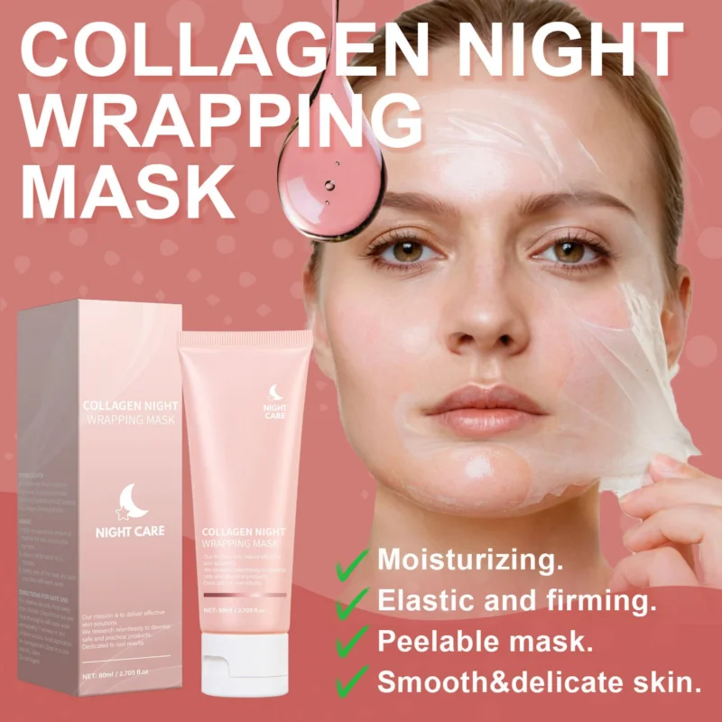 Collagen Night Wrapping Mask Brightening & Firming Peel-Off Mask 80ml