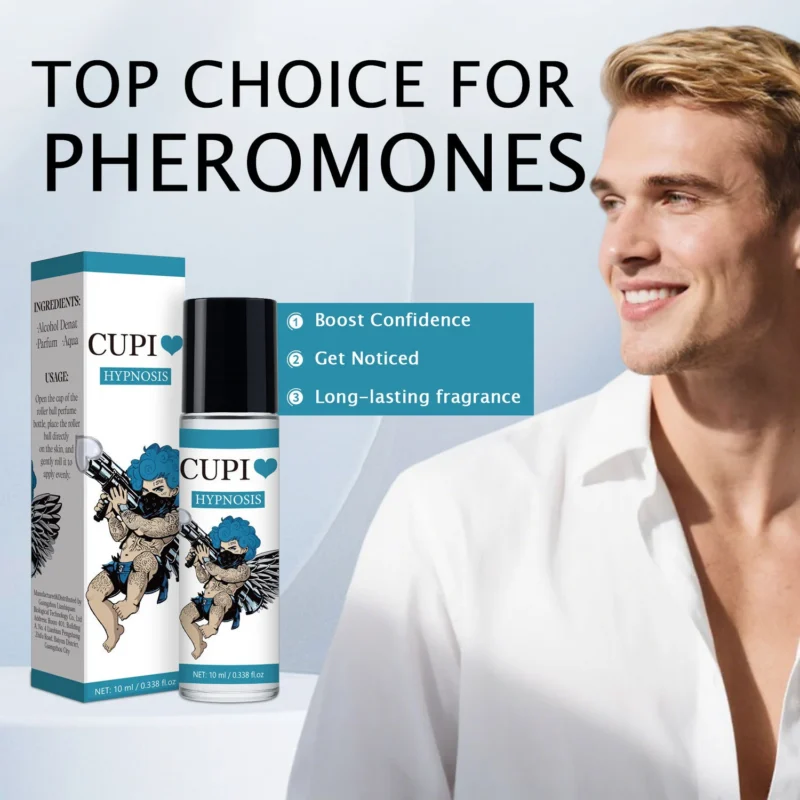 Cupid Hypnosis Unisex Perfume 10ml - Seductive Pheromone Fragrance - Portable Attraction Spray for Men & Women