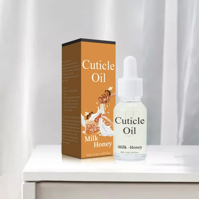 Cuticle Oil Nail Care Treatment - 15ml Milk & Honey Moisturizing and Strengthening Nutritious Liquid