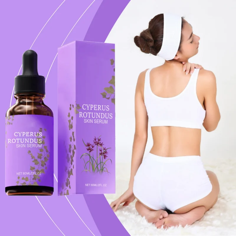 Cyperus Rotundus Oil Hair Inhibitor Serum - Post Removal Soothing Moisturizer for Strawberry Skin & Body Care (60ml)