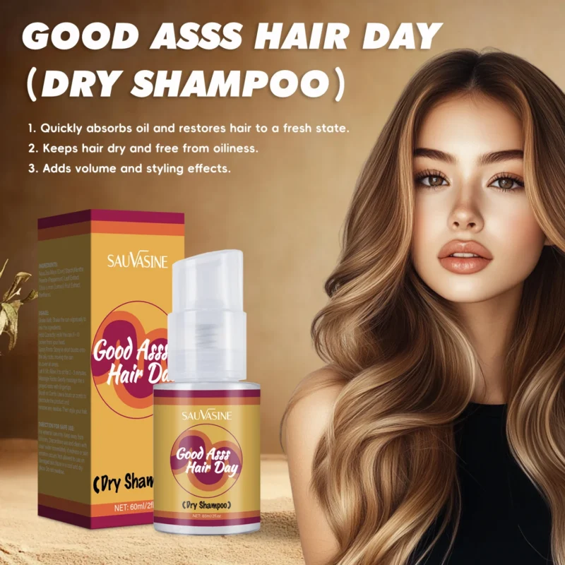 Dry Shampoo Spray for Oily Hair Sauvasine Instant Oil Control & Volumizing 60ml