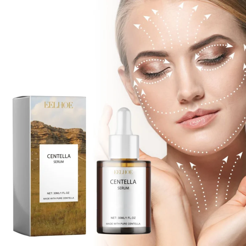 Centella Asiatica Serum - EELHOE Hydrating Face Essence with Hyaluronic Acid & Vitamin E for Soothing & Smoothing Skin (30ml)