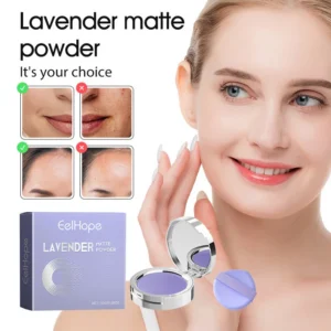 Lavender Matte Setting Powder EELHOPE Oil Control & Long Lasting Natural Finish Face Makeup (10g)