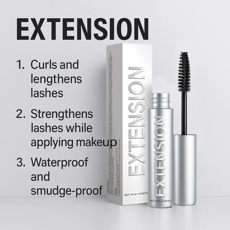 Extension Mascara Waterproof Long-Lasting Smudge-Proof Eye Enlarging Formula
