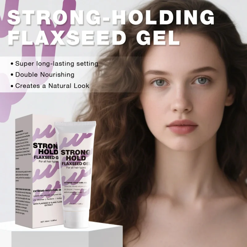 Flaxseed Gel Strong Hold Hair Styling & Defining Gel 100ml