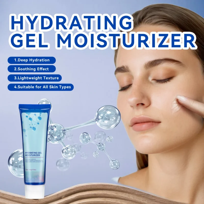 Hydrating Gel Moisturizer Oil-Free Electrolyte Face Cream with Aloe Vera & Sodium Hyaluronate 50g